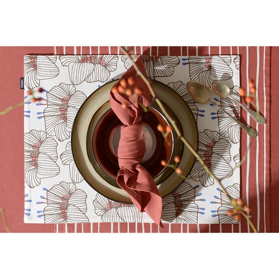 Салфетка сервировочная из хлопка терракотового цвета из коллекции Prairie, 45х45 см, Tkano, изображение 4