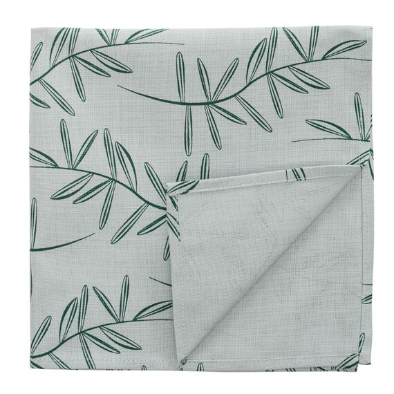 Салфетка сервировочная из хлопка с графичным принтом Папоротник Russian North, 45х45 см, Tkano, изображение 8
