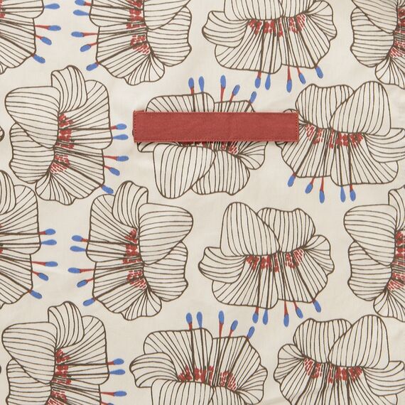 Фартук из хлопка молочного цвета с принтом Цветы из коллекции Prairie, 85х70 см, Tkano, изображение 3