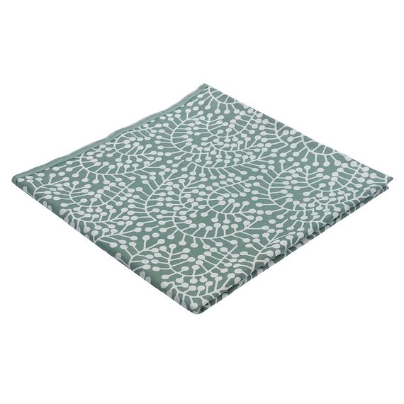 Скатерть из хлопка зеленого цвета с рисунком Спелая смородина, Scandinavian touch, 180х180см, Tkano, изображение 4