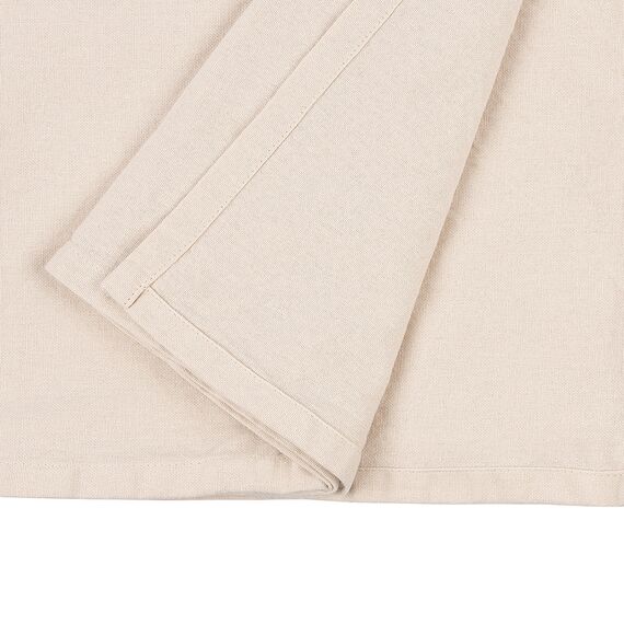 Скатерть из хлопка бежево-серого цвета из коллекции Scandinavian touch, 170х170 см, Tkano, изображение 4