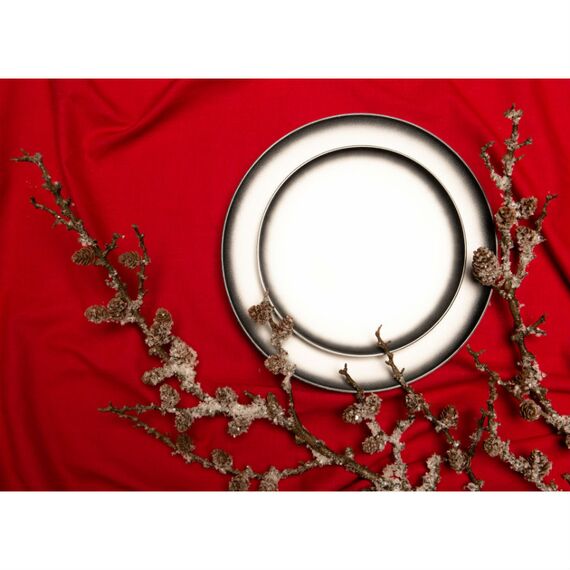 Скатерть на стол из хлопка красного цвета Russian North, 150х250 см, Tkano, изображение 4