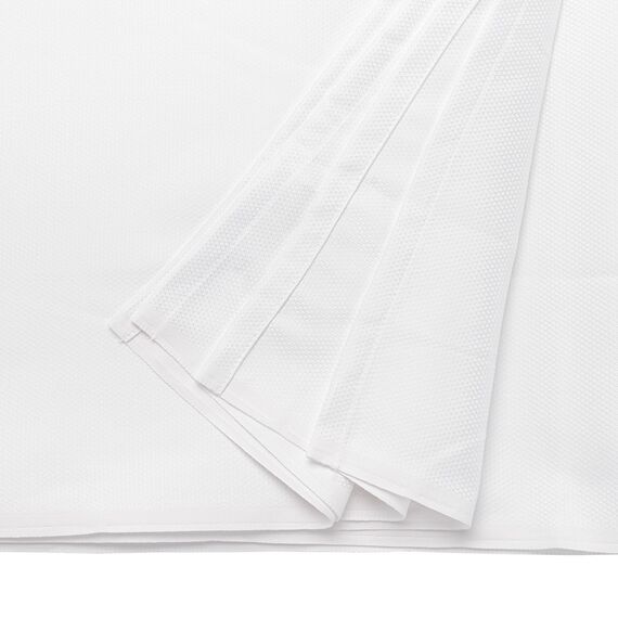 Скатерть белого цвета с фактурным жаккардовым рисунком из хлопка из коллекции Essential, 180х260 см, Tkano, изображение 2