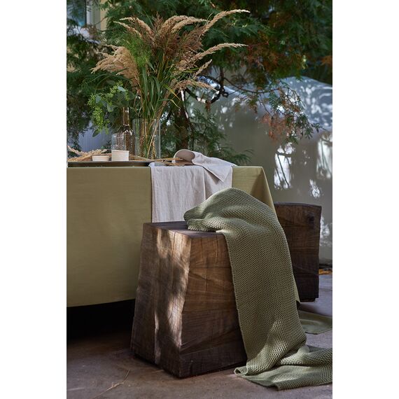 Скатерть на стол оливкового цвета из коллекции Wild, 170х250 см, Tkano, изображение 7