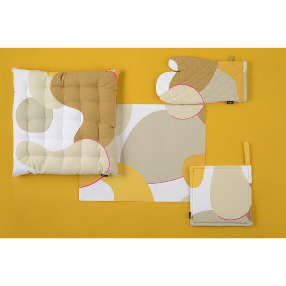 Скатерть из хлопка горчичного цвета из коллекции Prairie, 170х250 см, Tkano, изображение 4