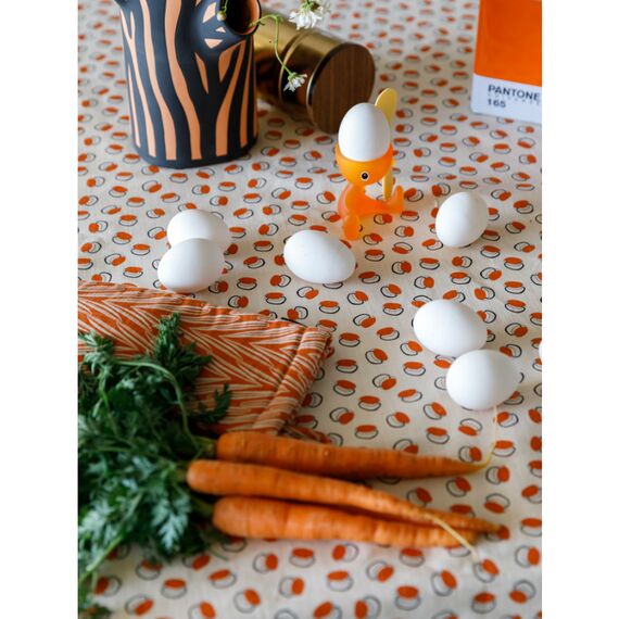 Скатерть на стол из хлопка с графичным принтом Ягоды Russian North, 170х170 см, Tkano, изображение 4