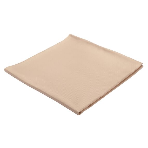 Скатерть бежевого цвета с фактурным жаккардовым рисунком из хлопка из коллекции Essential, 180х180 см, Tkano, изображение 3