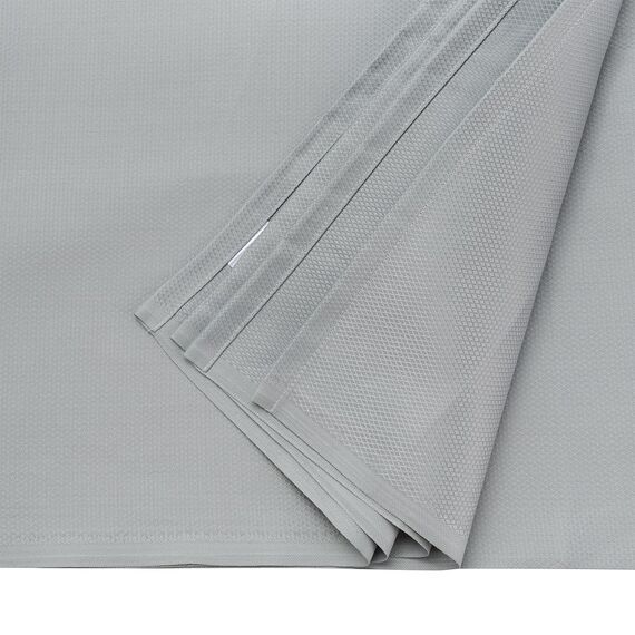 Скатерть серого цвета с фактурным жаккардовым рисунком из хлопка из коллекции Essential, 180х260 см, Tkano, изображение 2