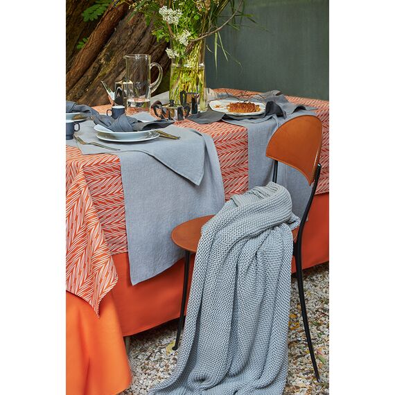 Салфетка сервировочная из умягченного льна серого цвета Essential, 45х45 см, Tkano, изображение 2