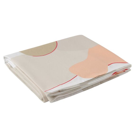 Скатерть из хлопка бежевого цвета с авторским принтом из коллекции Freak Fruit, 170х250 см, Tkano, изображение 4