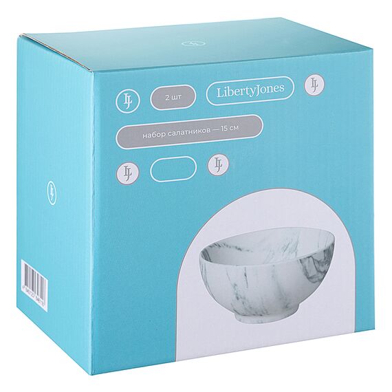 Набор салатников Marble, ?15 см, 2 шт., Liberty Jones, изображение 4