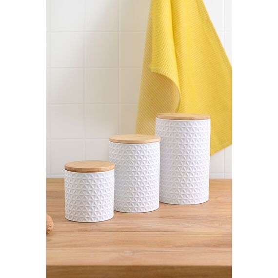 Банка для хранения керамическая Farah, 1,5 л, белая, Liberty Jones, изображение 5