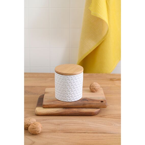 Банка для хранения керамическая  Farah, 480 мл, белая, Liberty Jones, изображение 3