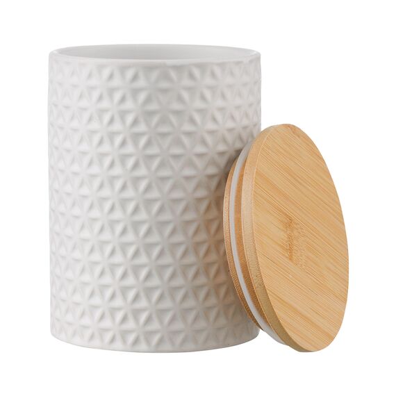 Банка для хранения керамическая Farah, 900 мл, белая, Liberty Jones, изображение 2