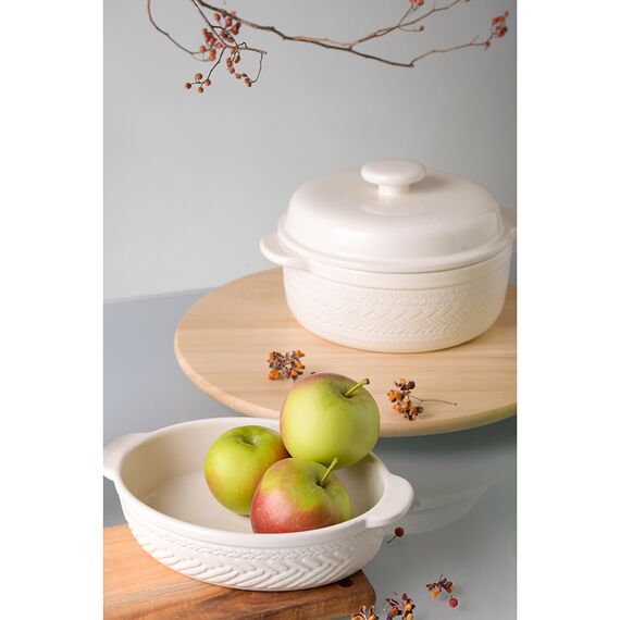 Кастрюля жаропрочная Country Mill, 2,4 л, светло-бежевая, Liberty Jones, изображение 3