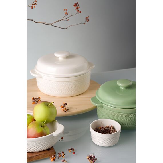 Кастрюля жаропрочная Country Mill, 1,9 л, светло-зеленая, Liberty Jones, изображение 3