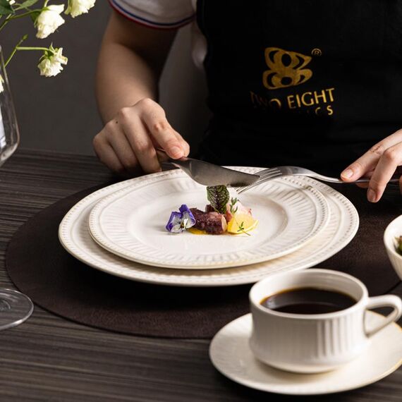 Тарелка обеденная 27 см, серия Villa Beige, Home chef, изображение 4