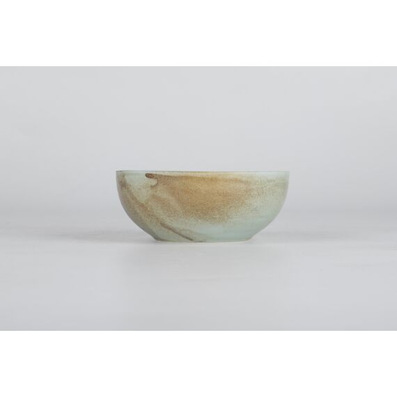 Салатник 250 мл, 11,5 см, h 4,5 см, коричнево-бирюзовый,  серия Shade, Home chef, изображение 2