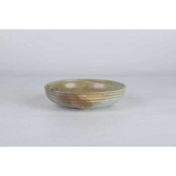 Салатник 660 мл, 19 см, h 4,5 см, коричнево-бирюзовый, серия Shade, Home chef, изображение 2