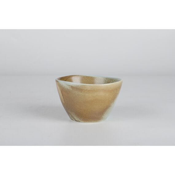 Салатник высокий с неровными краями 570 мл, 14 см, h 7,5 см,  коричнево-бирюзовый, серия Shade, Home chef, изображение 5