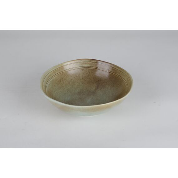 Салатник с неровными краями 1л, 24 см , h 7,5 см, коричнево-бирюзовый,  серия Shade, Home chef, изображение 7