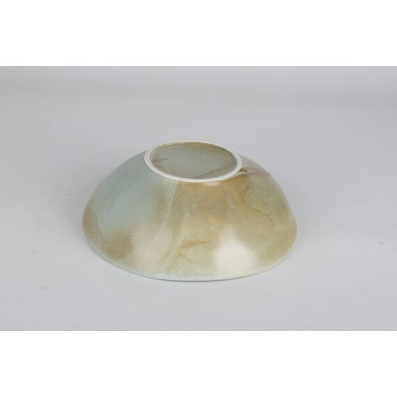 Салатник с неровными краями 1л, 24 см , h 7,5 см, коричнево-бирюзовый,  серия Shade, Home chef, изображение 8