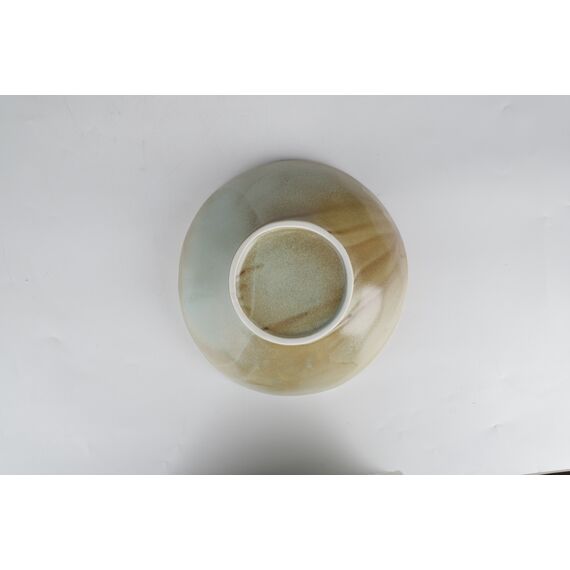 Салатник с неровными краями 1л, 24 см , h 7,5 см, коричнево-бирюзовый,  серия Shade, Home chef, изображение 11