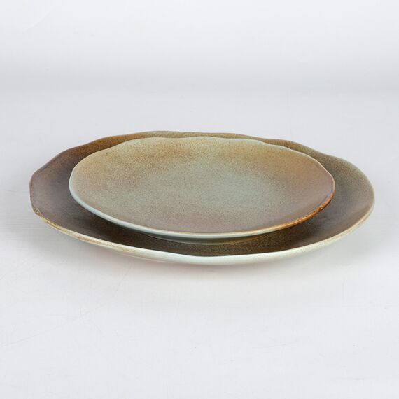 Тарелка десертная 20,5 см, коричнево-бирюзовая, серия Shade, Home chef, изображение 11