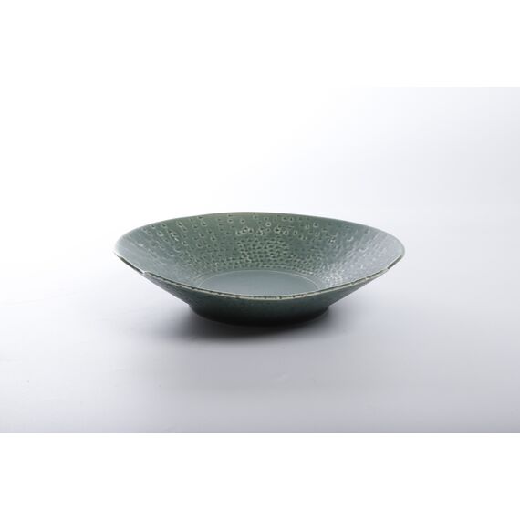 Тарелка коническая 30 см, h 6,7 см, зеленая, серия Shell, Home chef, изображение 5