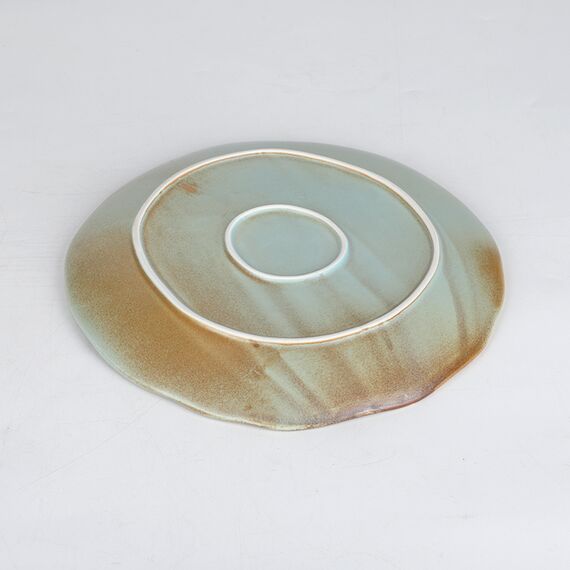 Тарелка обеденная 27 см, коричнево-бирюзовая, серия Shade, Home chef, изображение 4