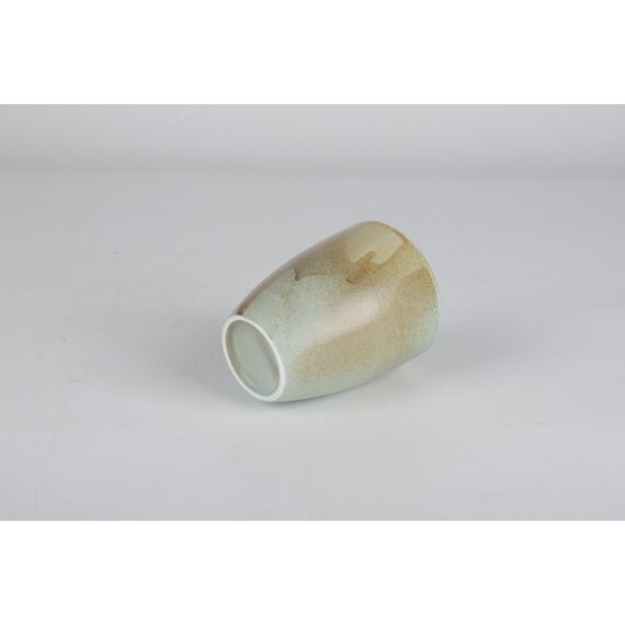 Чашка без ручки 300 мл, h 10 см, диаметр 8 см, коричнево-бирюзовая,  серия Shade, Home chef, изображение 5