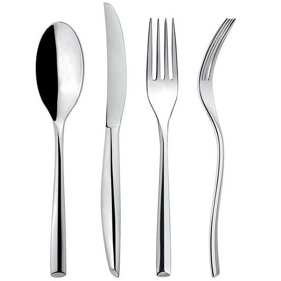 Набор из 24 столовых приборов на 6 персон, нержавеющая сталь, Zeta, Broggi, изображение 5