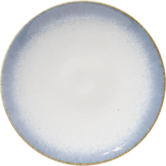 Тарелка обеденная Flat 26 см, серия Misty Blue, Home chef