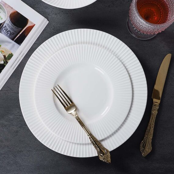 Тарелка обеденная 26 см без борта,  серия Blossom, Home chef, изображение 4