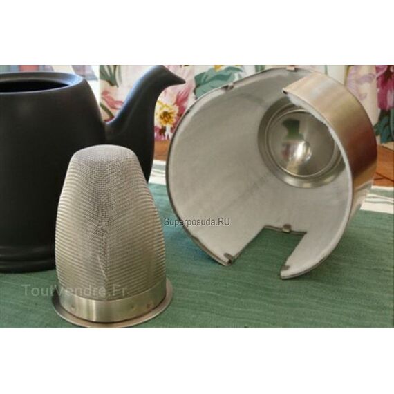 Набор 3 предмета чайник на 4 чашки + 2 чашки; зеленые; фарфор, коллекция SALAM, Guy Degrenne, изображение 8