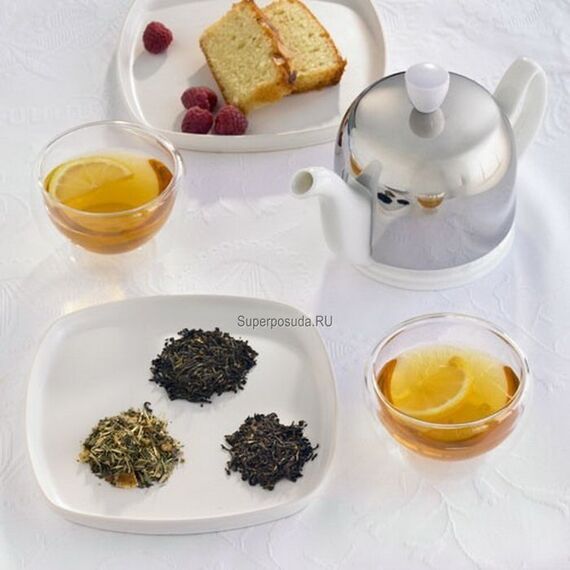 Набор 3 предмета чайник на 4 чашки + 2 чашки; зеленые; фарфор, коллекция SALAM, Guy Degrenne, изображение 9