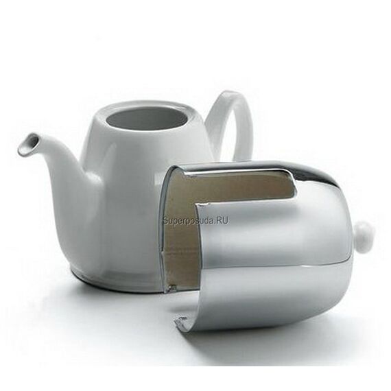 Набор 3 предмета чайник на 4 чашки + 2 чашки; зеленые; фарфор, коллекция SALAM, Guy Degrenne, изображение 11