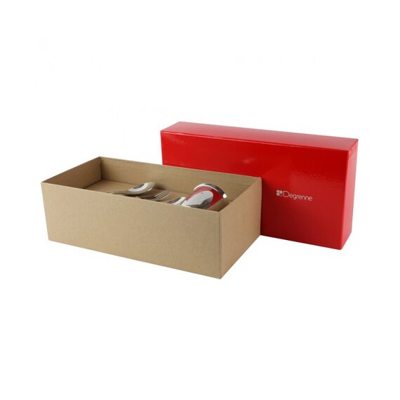 Набор 4 предмета чашка + ложка + вилка + стакан нерж.сталь, коллекция OCTAVE & SIDONIE, Guy Degrenne, изображение 2