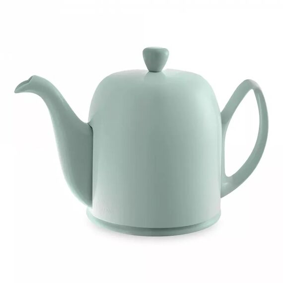 Чайник заварочный на 6 чашки миндально-зеленого цвета 1000 мл керамика, коллекция SALAM Almond Green Monochrome, Guy Degrenne