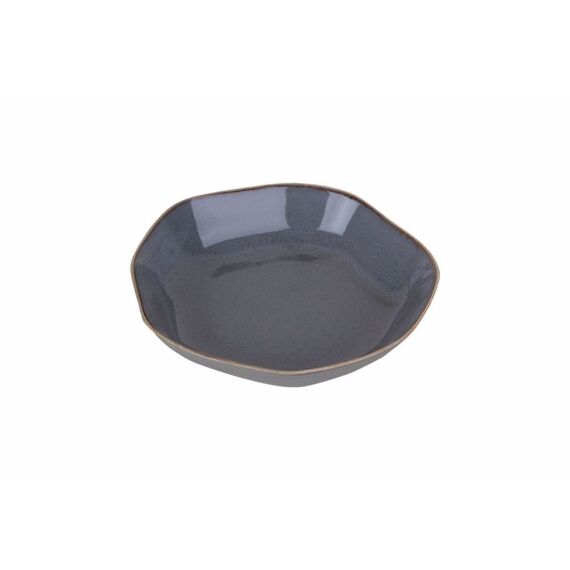 Тарелка глубокая с волнистым краем 21 см, Seasons Темно-серый, Porland