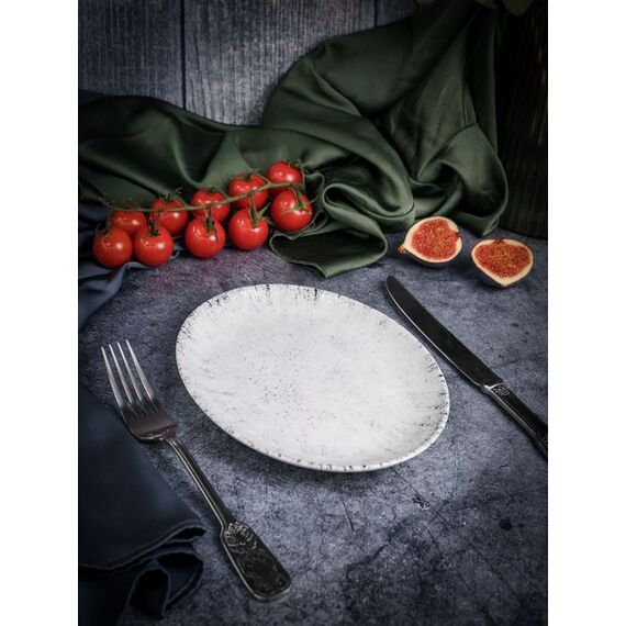 Блюдо овальное 21 х 16 см,  цвет серый, BLIZZARD, Porland, изображение 2