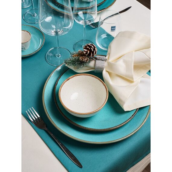 Салатник 25 см фарфор, Seasons Бирюзовый, Porland, изображение 9