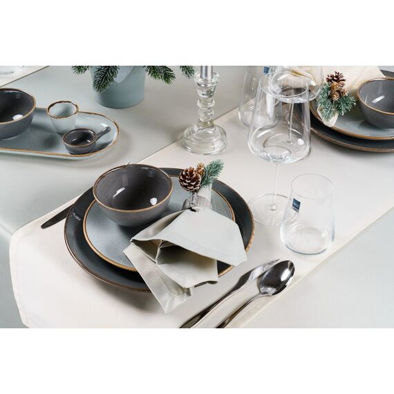 Тарелка глубокая с волнистым краем 21 см, Seasons Темно-серый, Porland, изображение 10