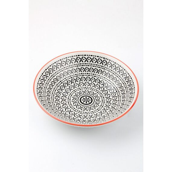 Тарелка глубокая 19 см, черная, MIX&MATCH, Porland