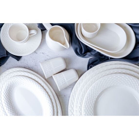 Блюдце для кофейной чашки 12 см, цвет белый, ALUMILITE AQUA, Porland, изображение 8