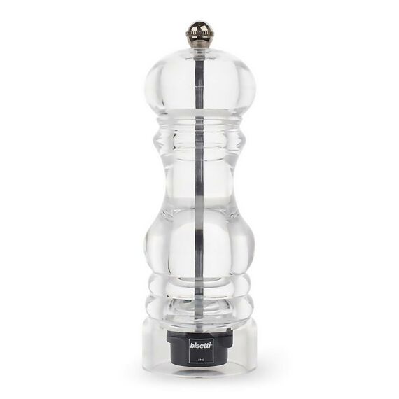 Мельница для перца h 17,5 см, акрил, прозрачная, серия MILANO, Bisetti