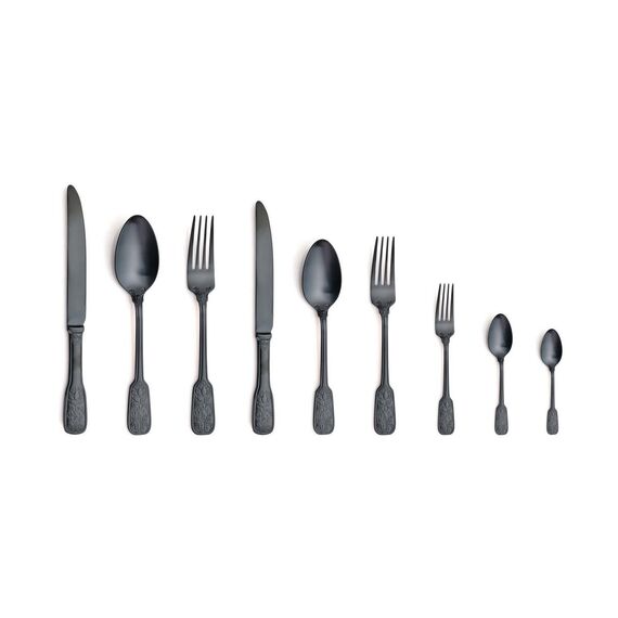 Вилка десертная, черная 19 см, Versailles 18/10 Satin Black, Comas, изображение 2