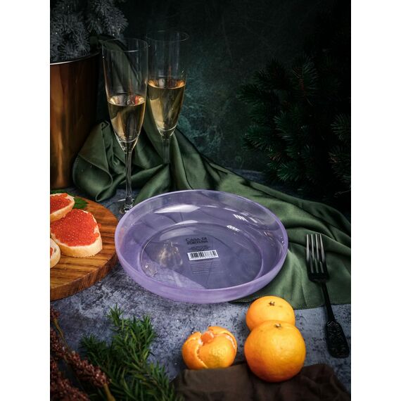 Салатник 21 см, цвет пастельно-сиреневый, Leona, Casa di fortuna