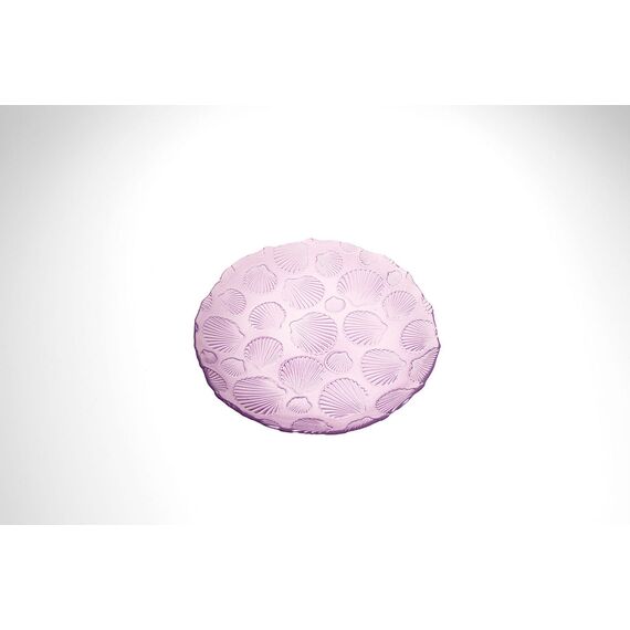 Тарелка 21 см, цвет пастельно-сиреневый, Scallops, Casa di fortuna