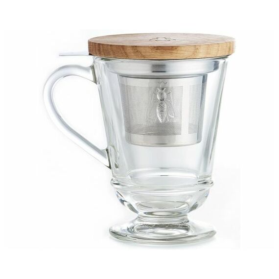 Кружка для заварки чая с металл. фильтром и  дерев.крышкой, 275 мл, h 12,2 см,  d 9,1 см, серия ABEILLE, La Rochere